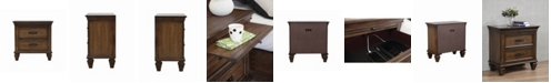 Macy's Coaster Home Furnishings Franco 2-Drawer Nightstand with Pull Out Tray